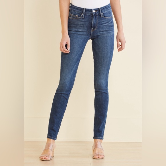 Good American Denim - Good American Good Legs Skinny Jeans 14/32 Dark Wash High Rise Women’s Blue